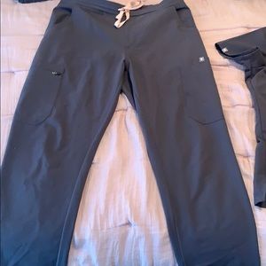 S charcoal yola scrub pants